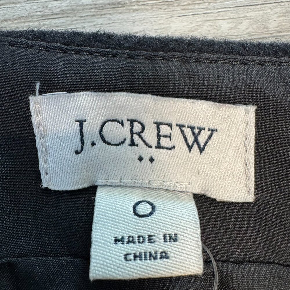 J. Crew NWT Black Wool Blend Pencil Skirt Lined, Work Wear P15 - Picture 4 of 6